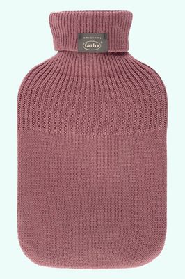 Fashy Hot Water Bottle Knitted Cover Turtle Neck Pink 2.0 litre