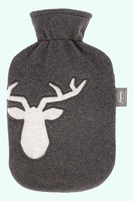 Fashy Hot Water Bottle Fleece Cover Deer 2.0 litre