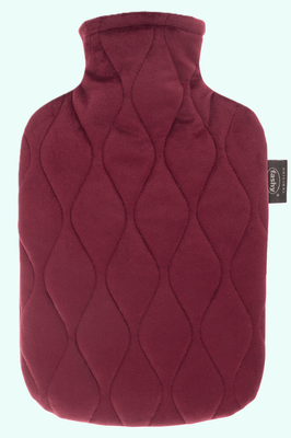 Fashy Hot Water Bottle With Quality Cover Bordeaux 2.0 L