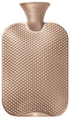 Fashy Hot Water Bottle Single Ribbed Knobbly Copper 2.0 L
