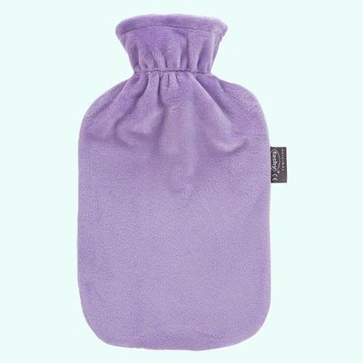 Fashy Hot Water Bottle Velour Cover Lilac 2.0 L