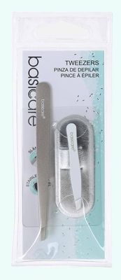 Basicare Tweezers Duo 2pc Hair Removal Eyebrow Shaping