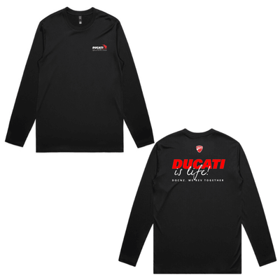 Mens Ducati Is Life Long Sleeve Tee