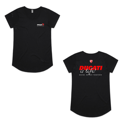 Womens Ducati Is Life Tee