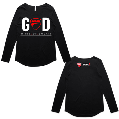 Womens Girls Of Ducati Long Sleeve Tee