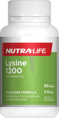 Nutra-Life Lysine 1200mg 60 Tablets