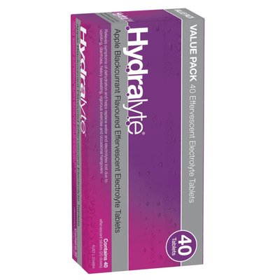 Hydralyte Effervescent Tablets Apple/Blackcurrant 40s