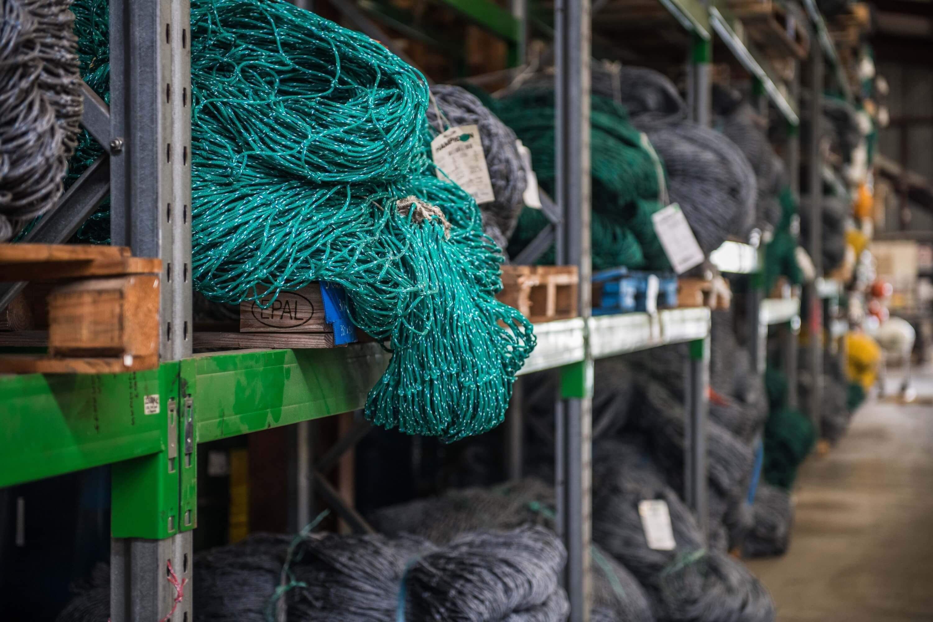 Detailed product categories including netting, twine, wire ropes, and trawl doors, crafted for New Zealand industries.