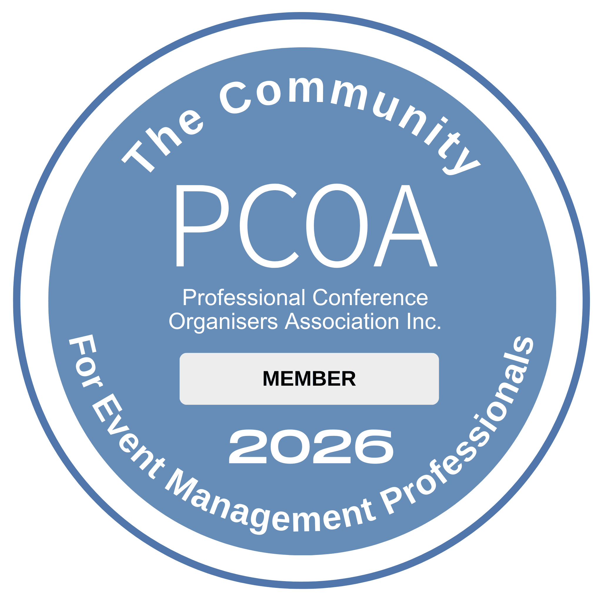 Professional Conference Organisers Assoc Member Badge