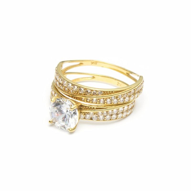 Gold diamond engagement ring Waikanae
