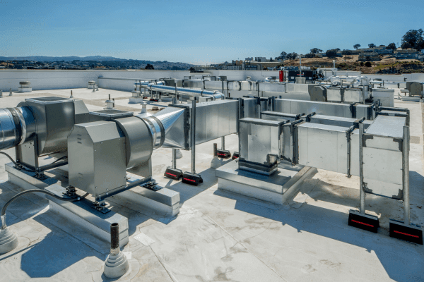 Image of large roof ventilation systems.