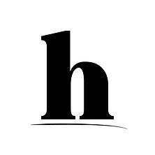 Black lowercase “h” logo – representing The Helper, a business support agency.