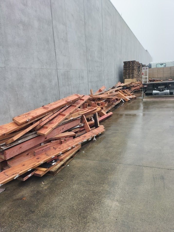 a bunch of timber off cuts