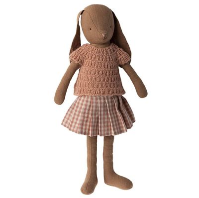 Maileg Bunny Size 3 Brown Shirt and Skirt