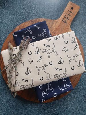 FFH Gloss Hound Tea Towels