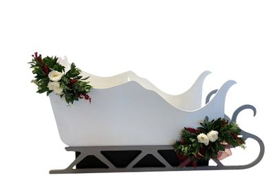 White sleigh