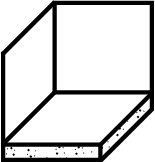 icon of corner of room with a concrete floor