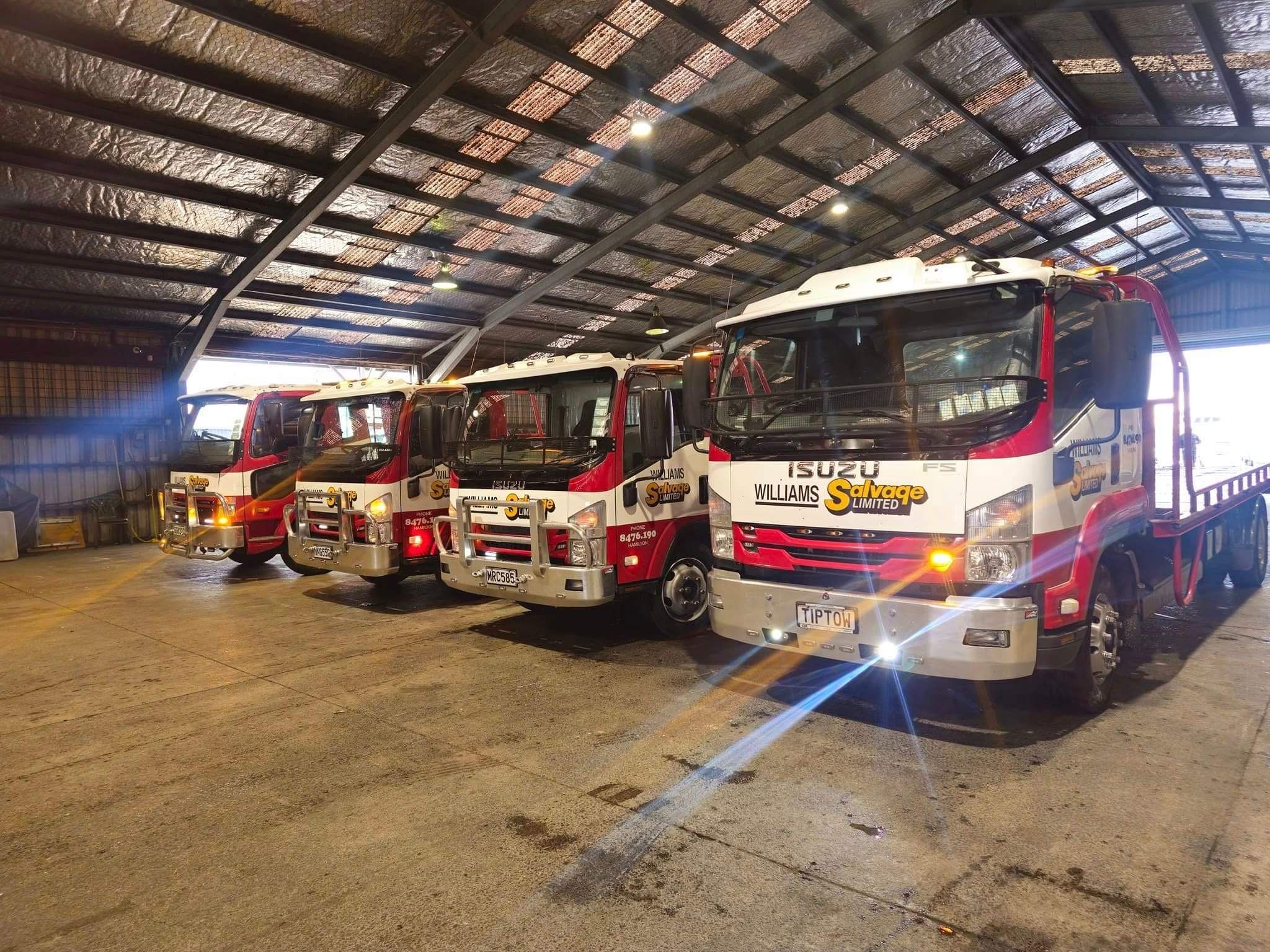 Williams Salvage team in their workshop