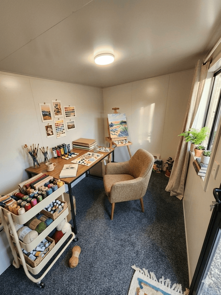 3.6m x 2.5m White Cabin