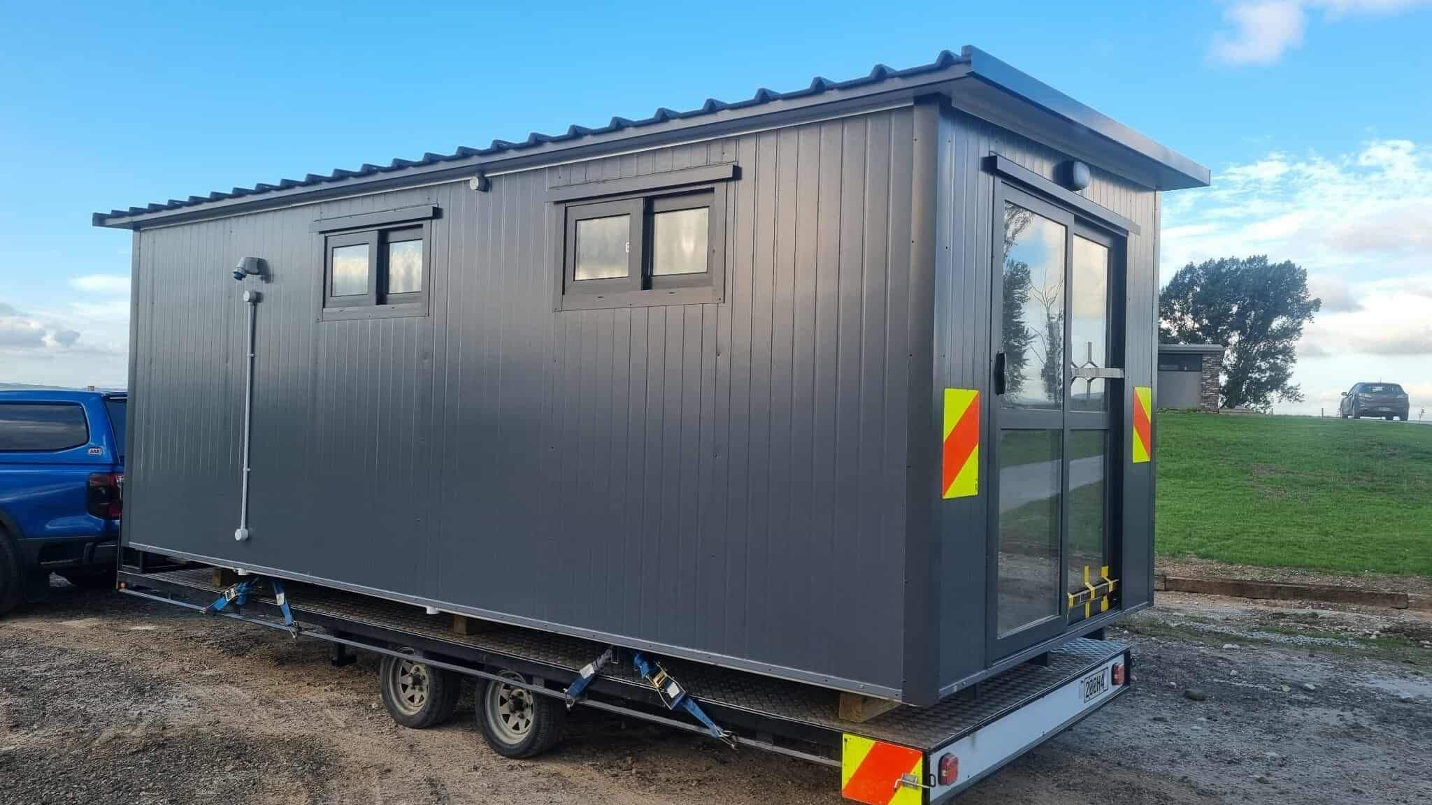 6m x 2.4m white cabin