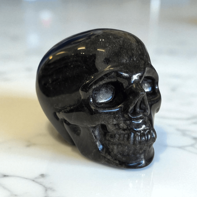 Black Obsidian Skull #2