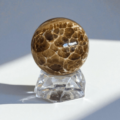 Chocolate Calcite Sphere