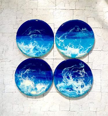 Resin Coasters - Various Colours