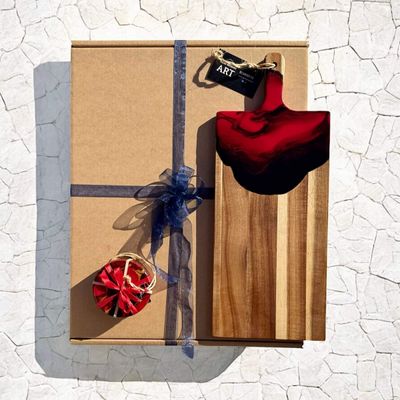 Rectangle Paddle Board + Coasters Set