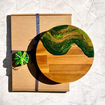 Lazy Susan + Coasters Gift Set