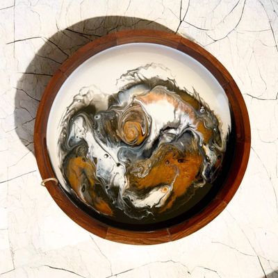 Wooden Round Tray
