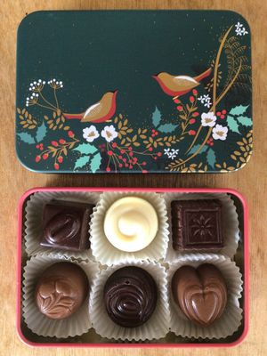Scilla Chocolates Xmas Two Birds 6pc