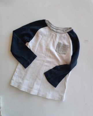 Textured long sleeve raglan tee (2-3)