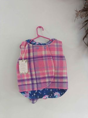 Pink/unicorn recycled fleece vest (with ears)