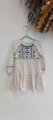 Embroided detailed tiered dress (4)