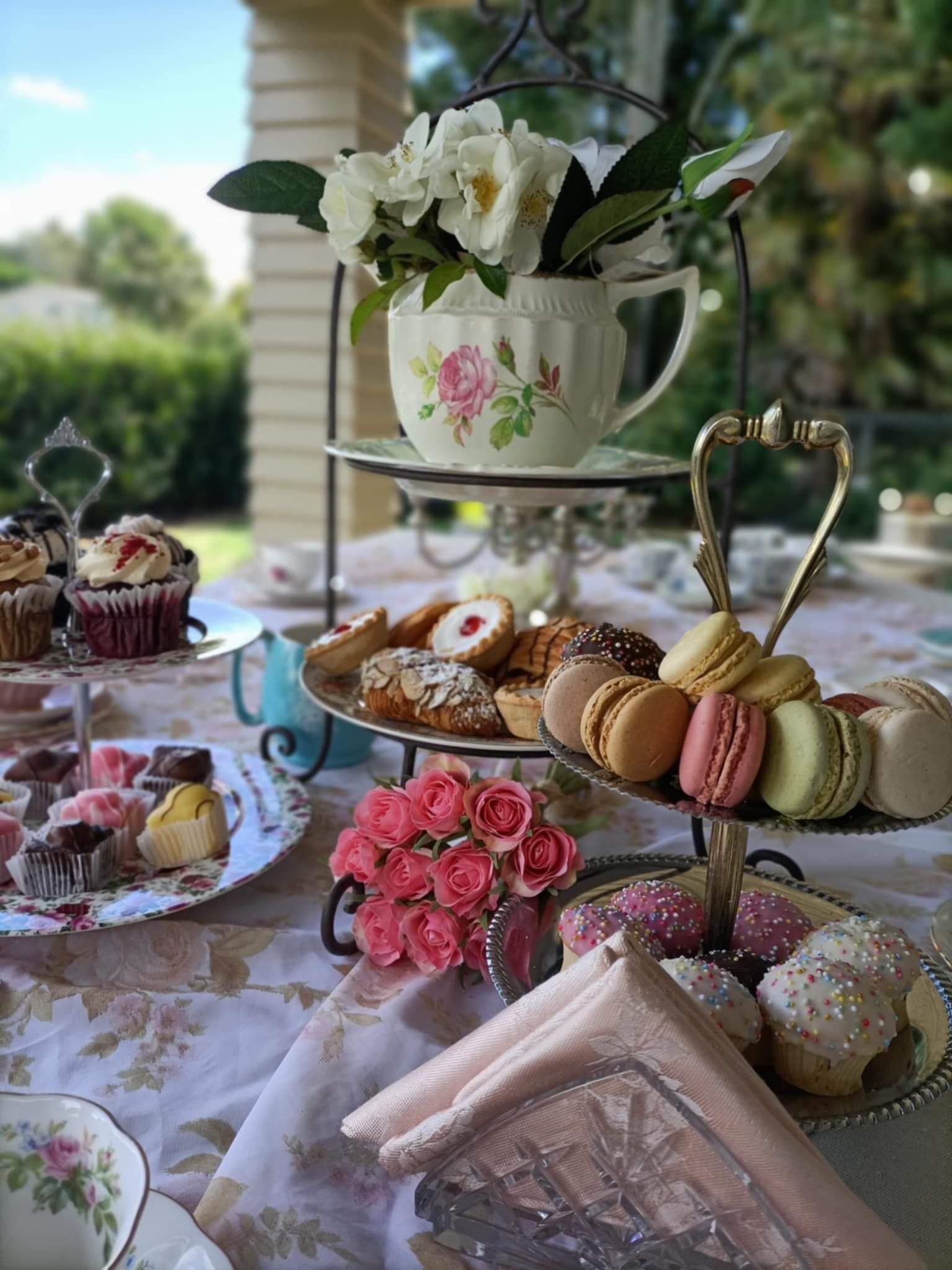 vintage tea party items