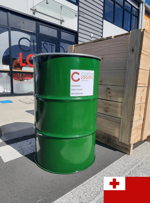 Shipping Auckland to Nuku&#039;alofa (incl Steel drum &amp; home delivery) 0.33m3 External // 0.3m3 Internal