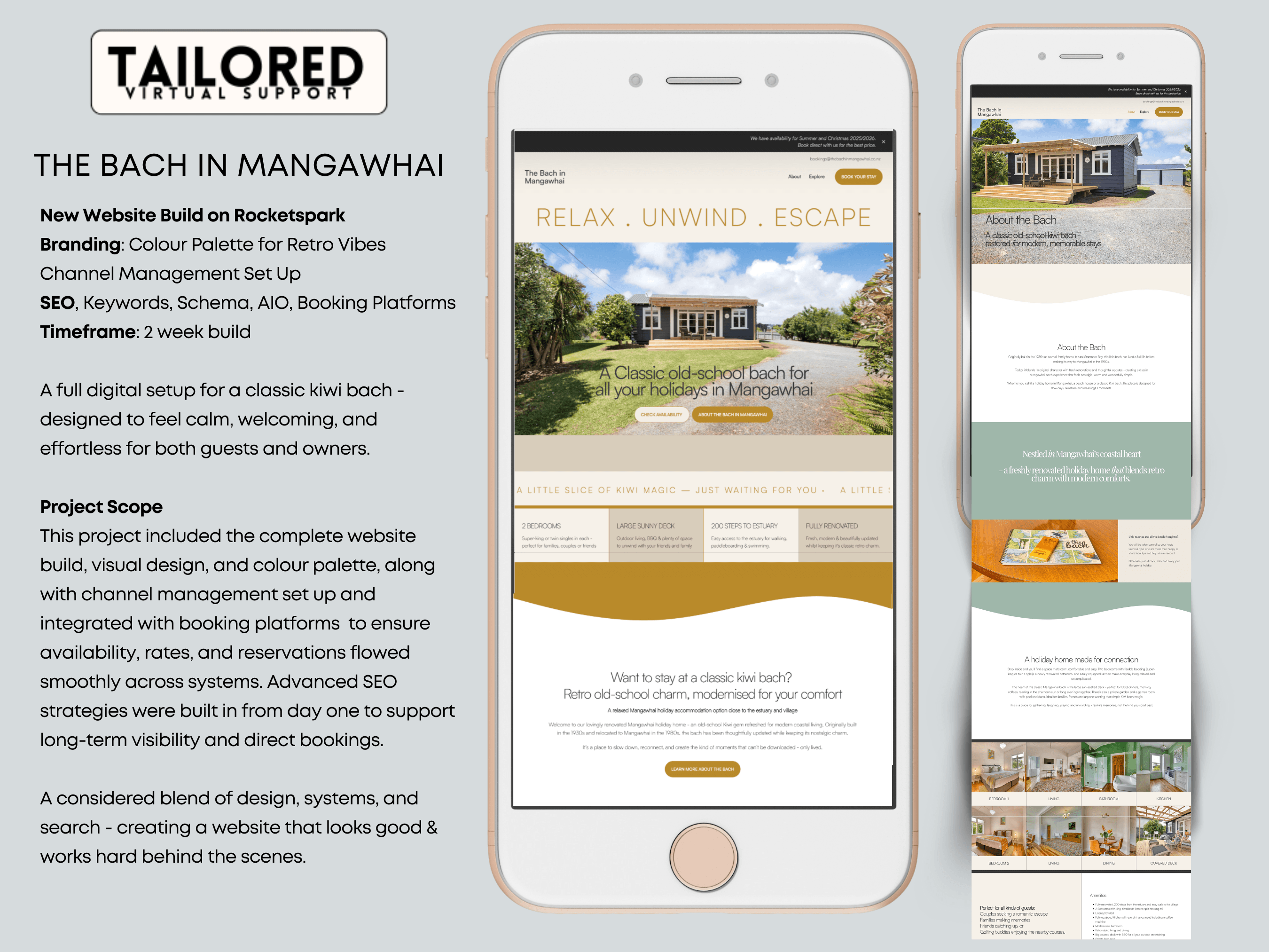 Rocketspark Website Build, SEO, AIO, Booking Channel Manager  Set Up