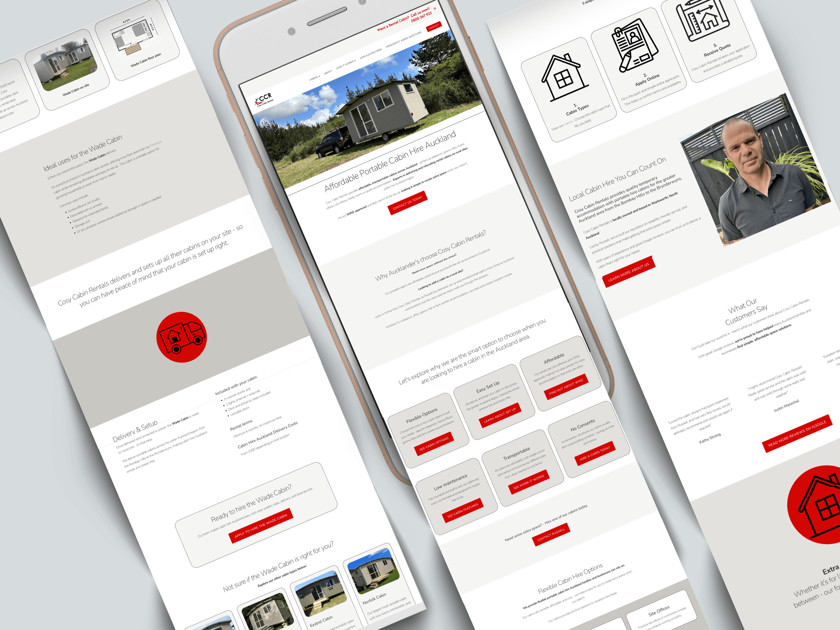 Cosy Cabin Rentals Rocketspark Website Design