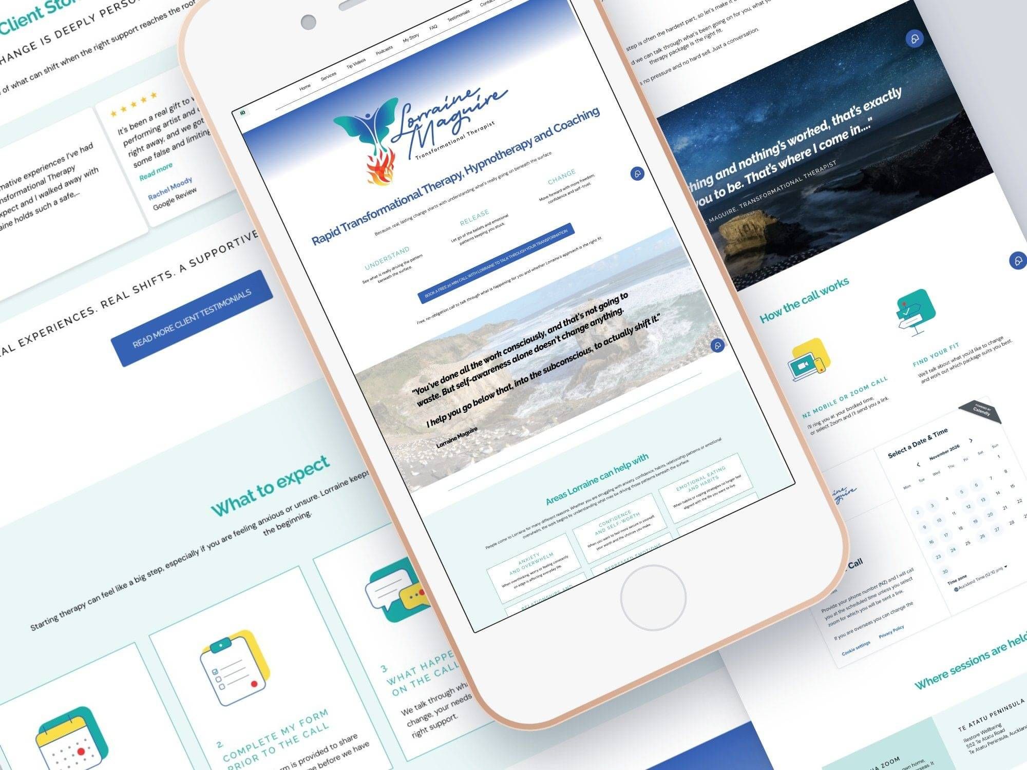 Lorraine Maguire Therapy's Website ReDesign on Go High Level