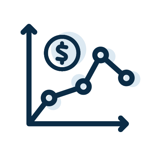 A graph icon