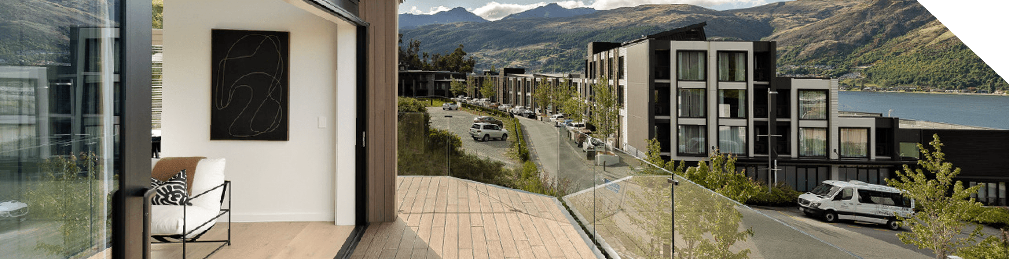 A house balcony overlooking the area