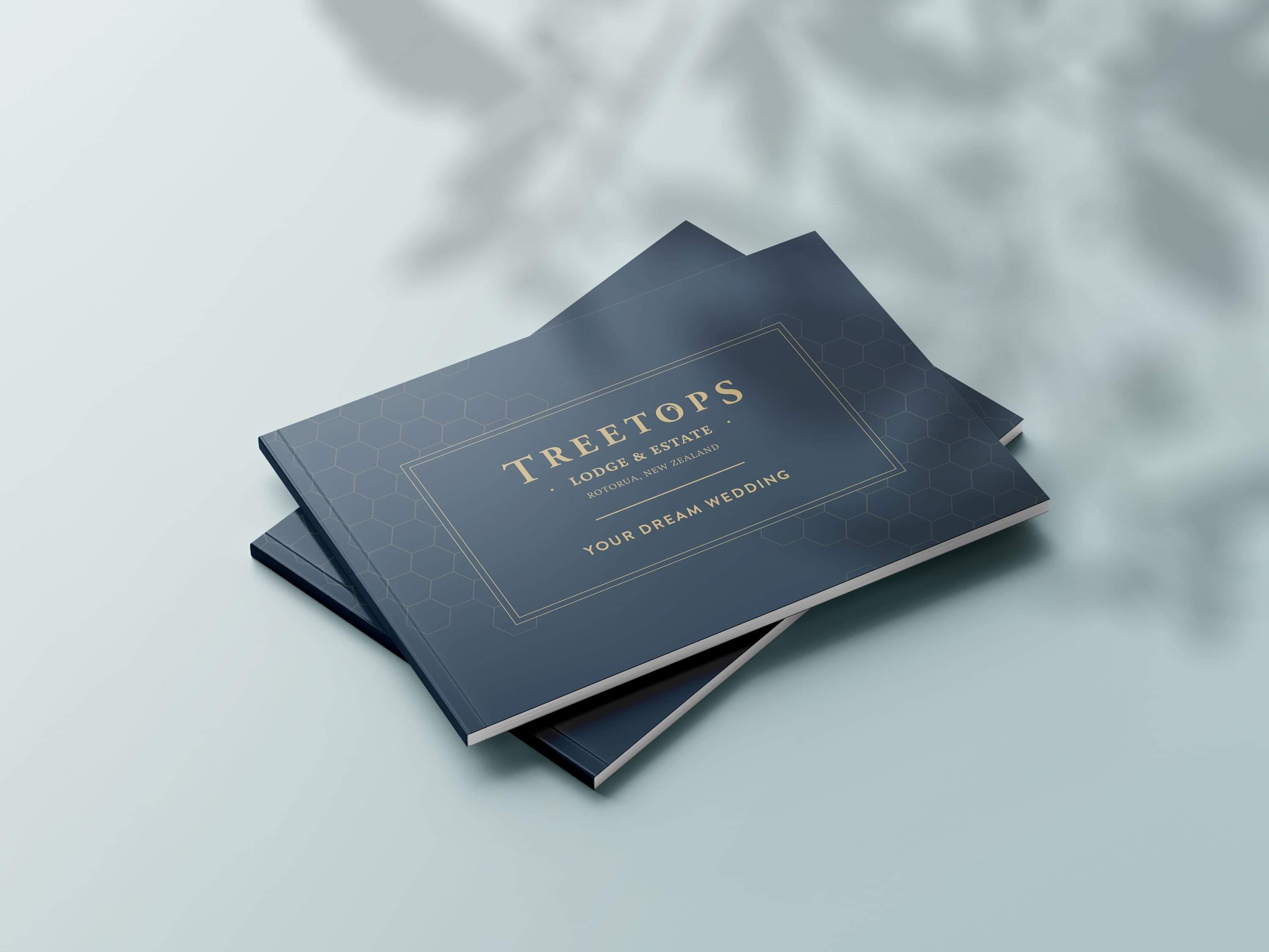 Treetops Wedding Brochure Design | Wedding Graphic Design