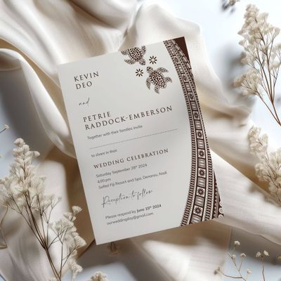 Turtle Wedding Invitation
