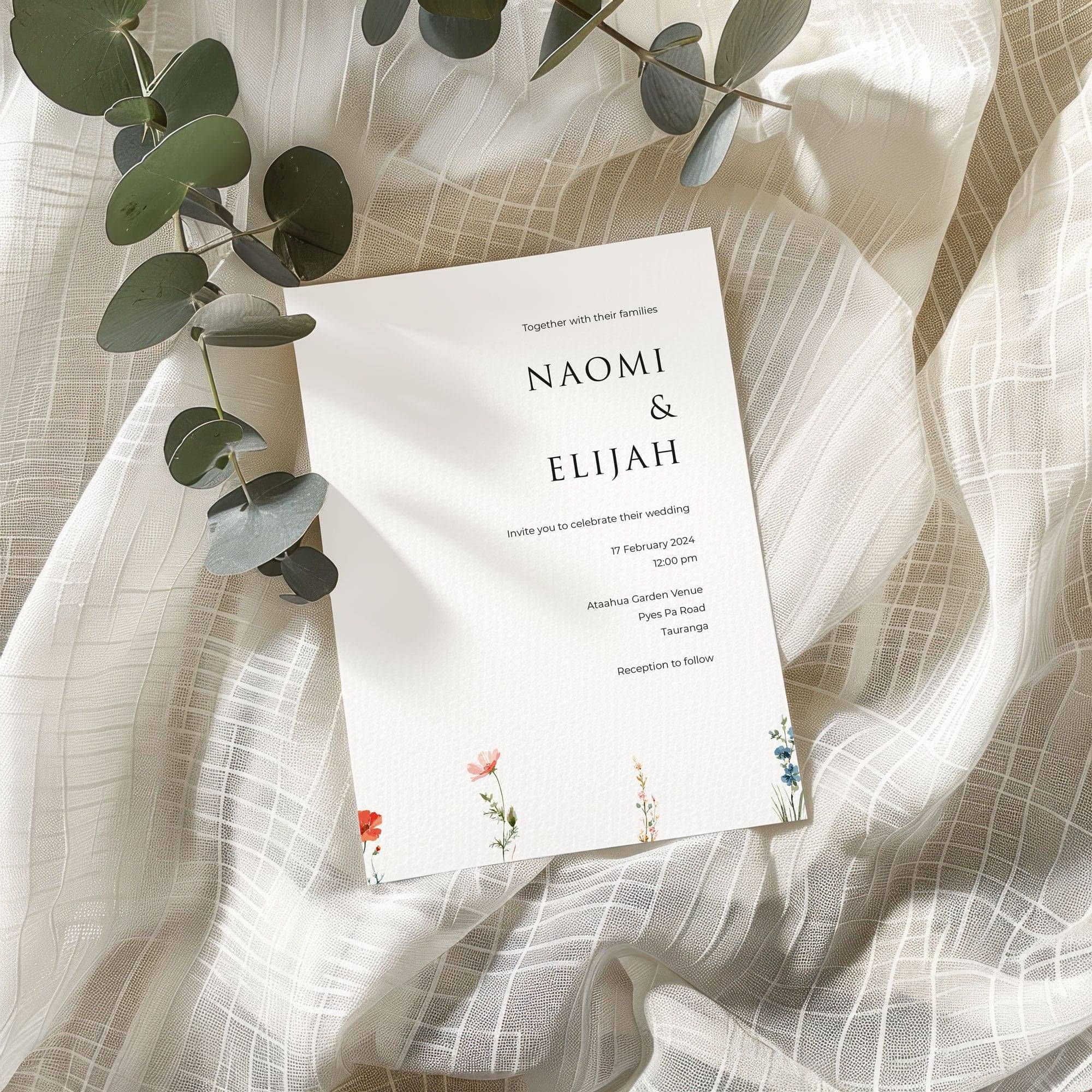 Poppyseed Design logo on textured paper | Wedding Branding Studio New Zealand