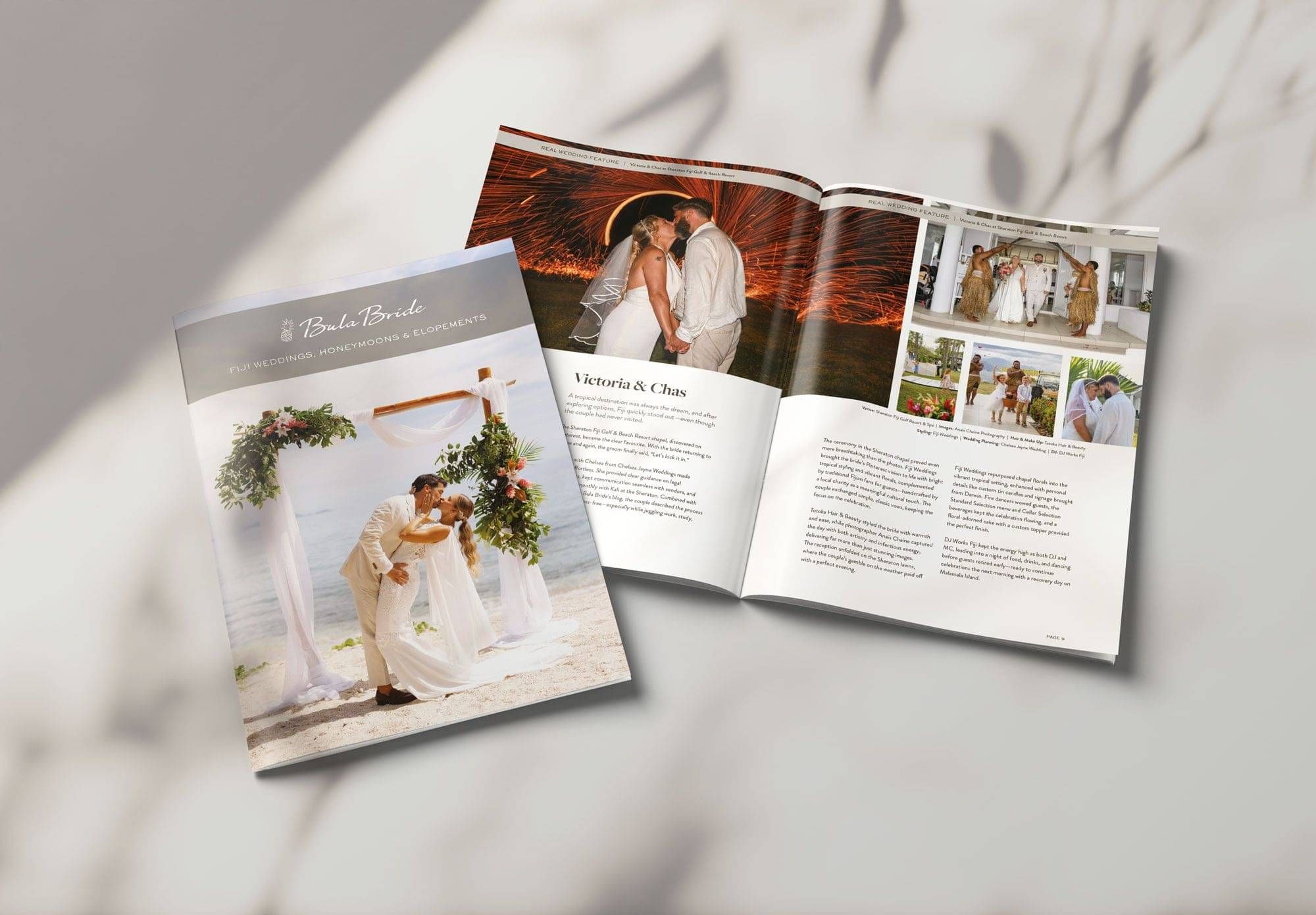 Brand collateral design for a wedding business by Poppyseed Design
