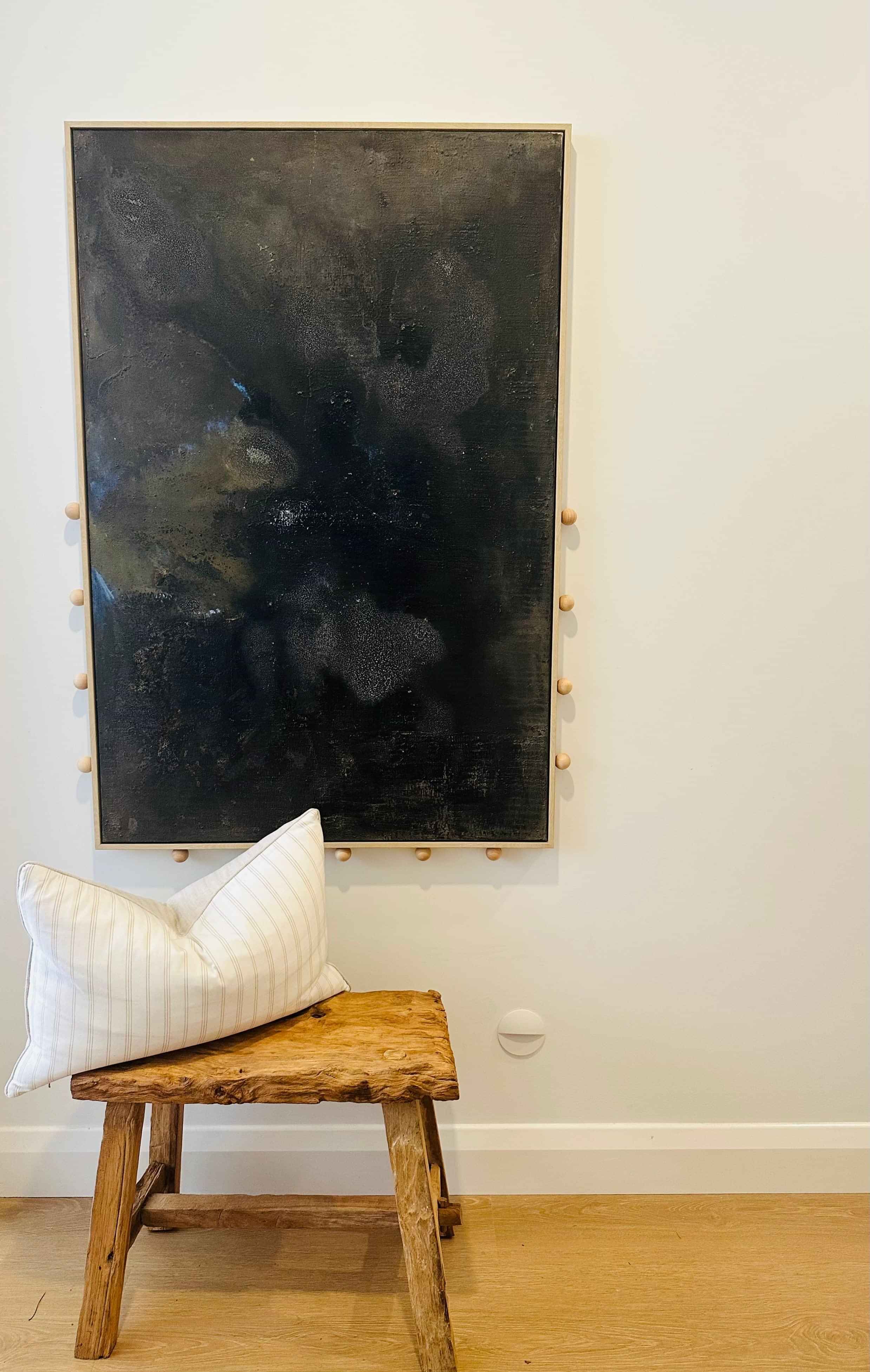 Diptych abstract painting titled Notes of Earth and Fire