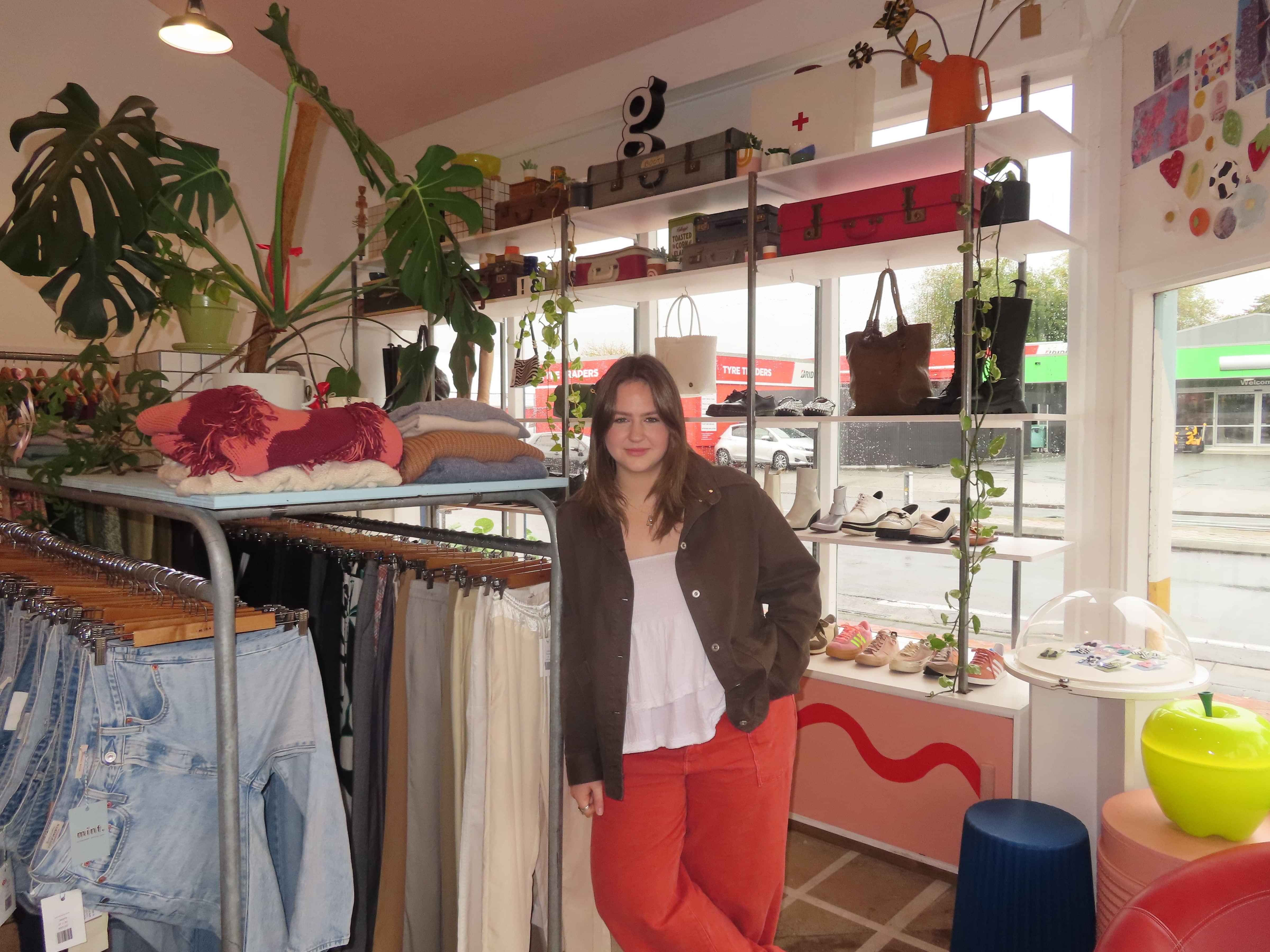 Grace Andrews, the person behind Mint Consignment Store, Cambridge
