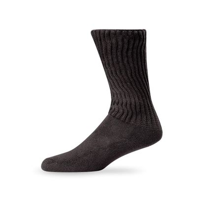 Lightfeet Diabetic Sock - Crew (Black)