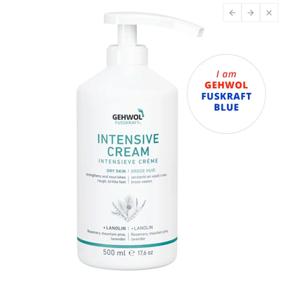 Gehwol Fusskraft Blue Intensive Care (500ml pump)