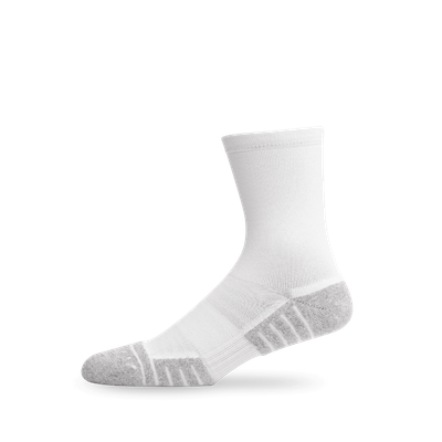 Lightfeet Performance Sock - Half Crew (White)